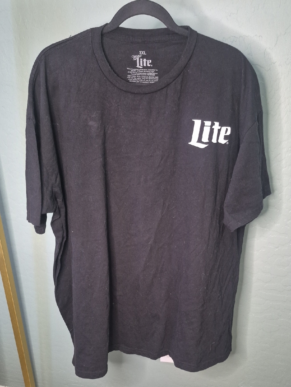 Men's Black 'Miller Lite' Sasquatch Tee
